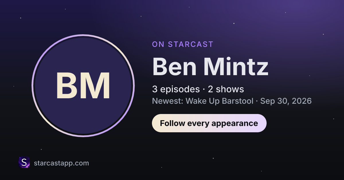 The preview card for Ben Mintz