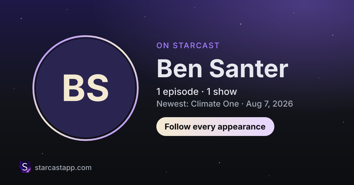 The preview card for Ben Santer