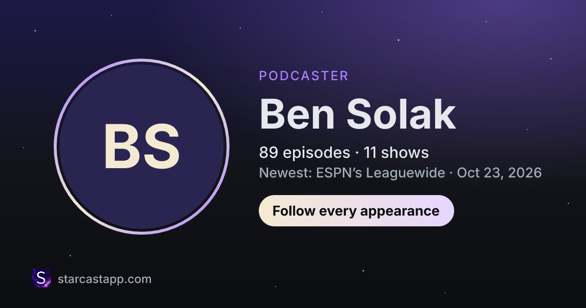 The preview card for Ben Solak