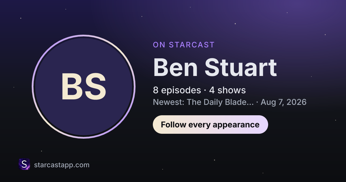 The preview card for Ben Stuart