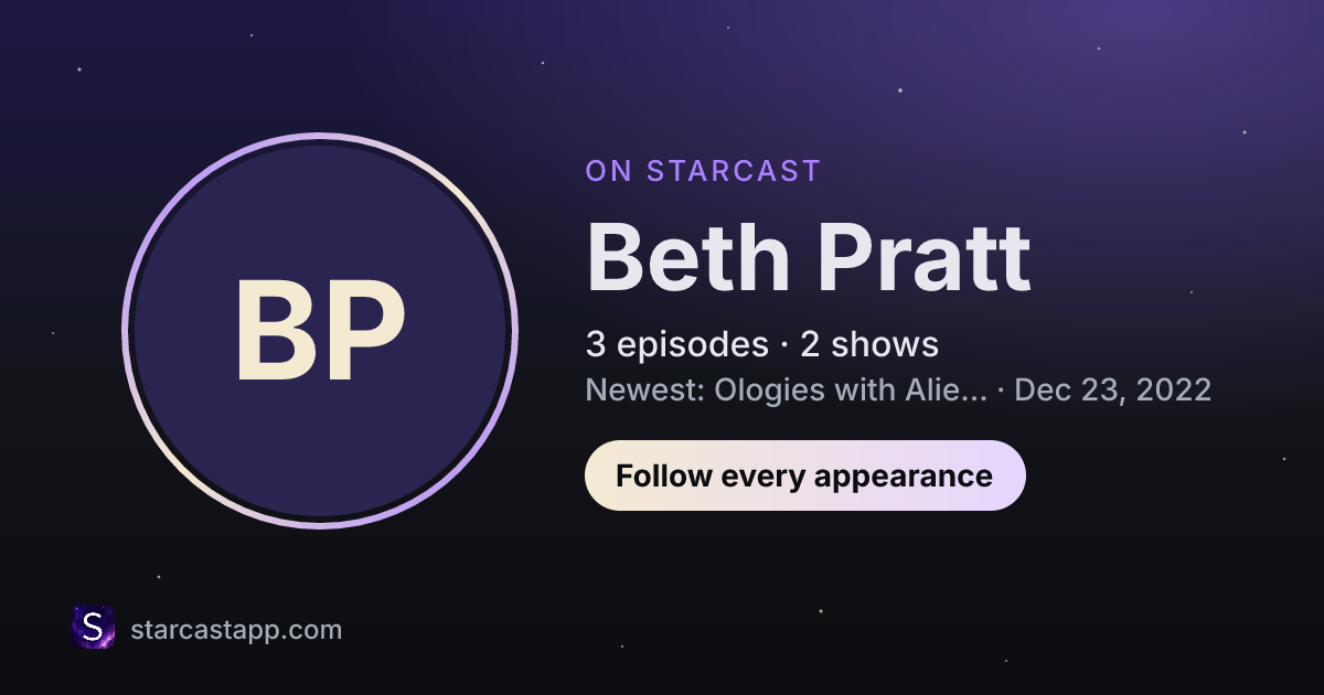 The preview card for Beth Pratt