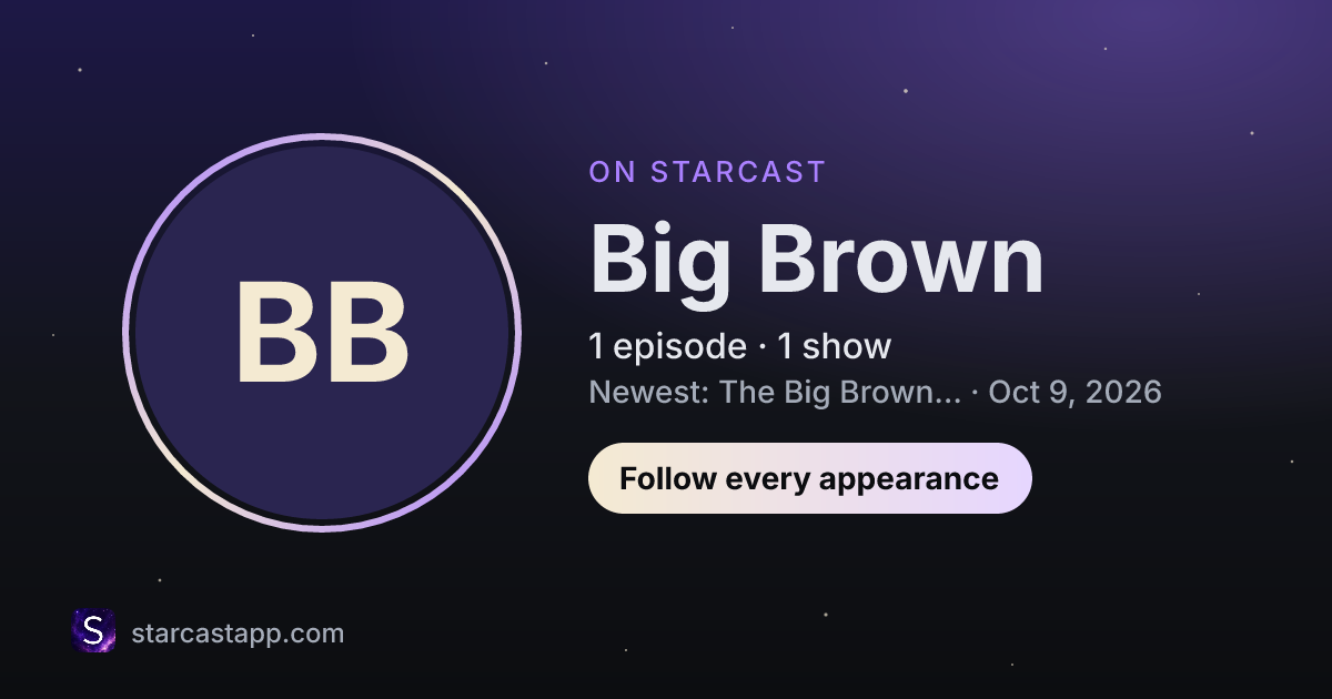 The preview card for Big Brown