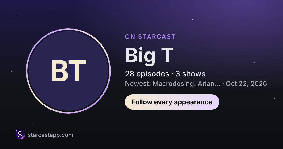 The preview card for Big T