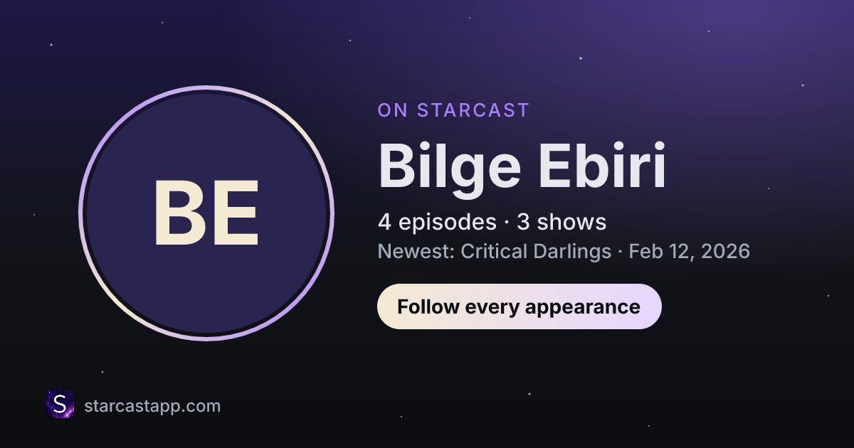 The preview card for Bilge Ebiri