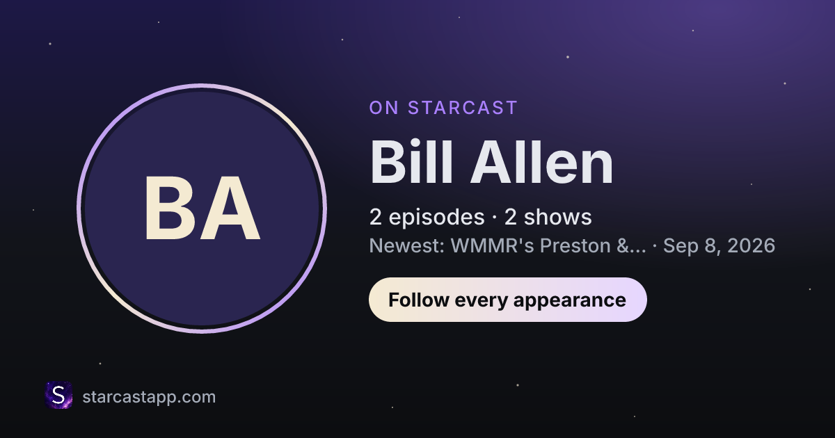 The preview card for Bill Allen
