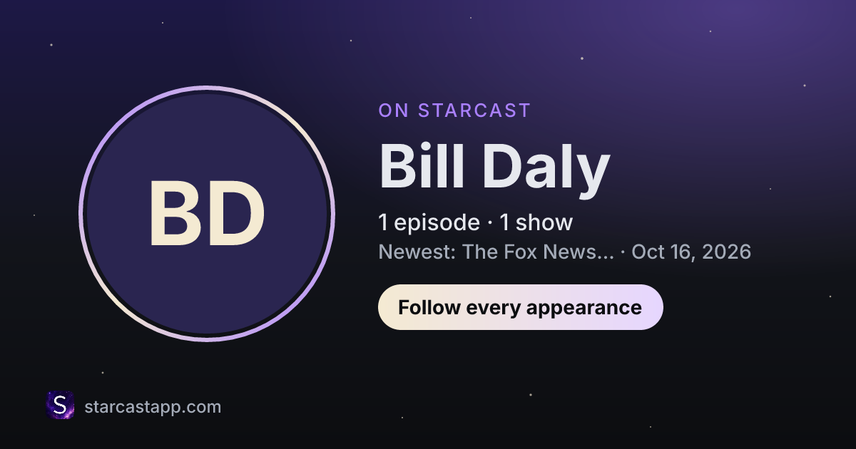 The preview card for Bill Daly