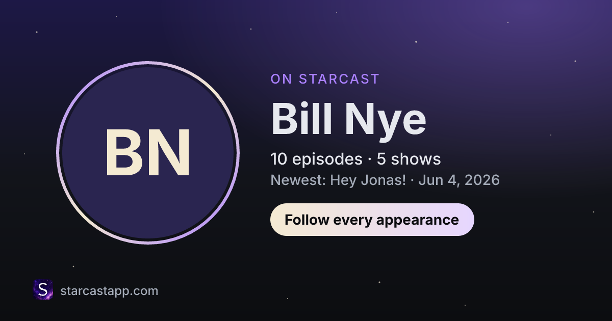 The preview card for Bill Nye