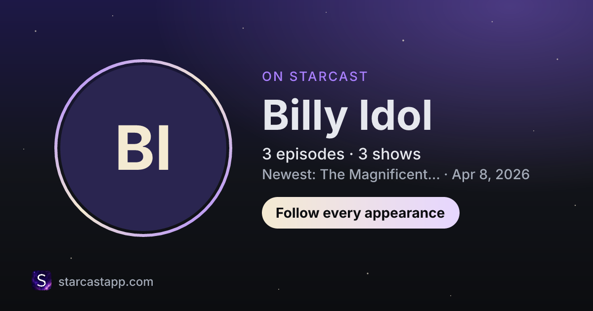 The preview card for Billy Idol