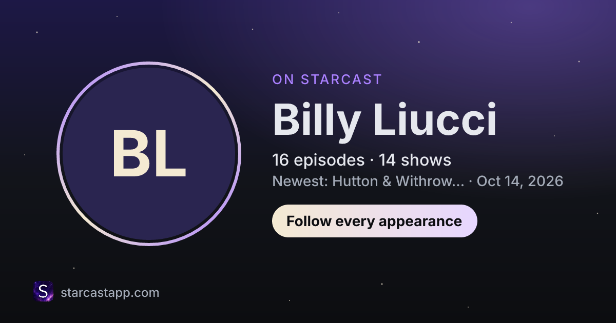 The preview card for Billy Liucci
