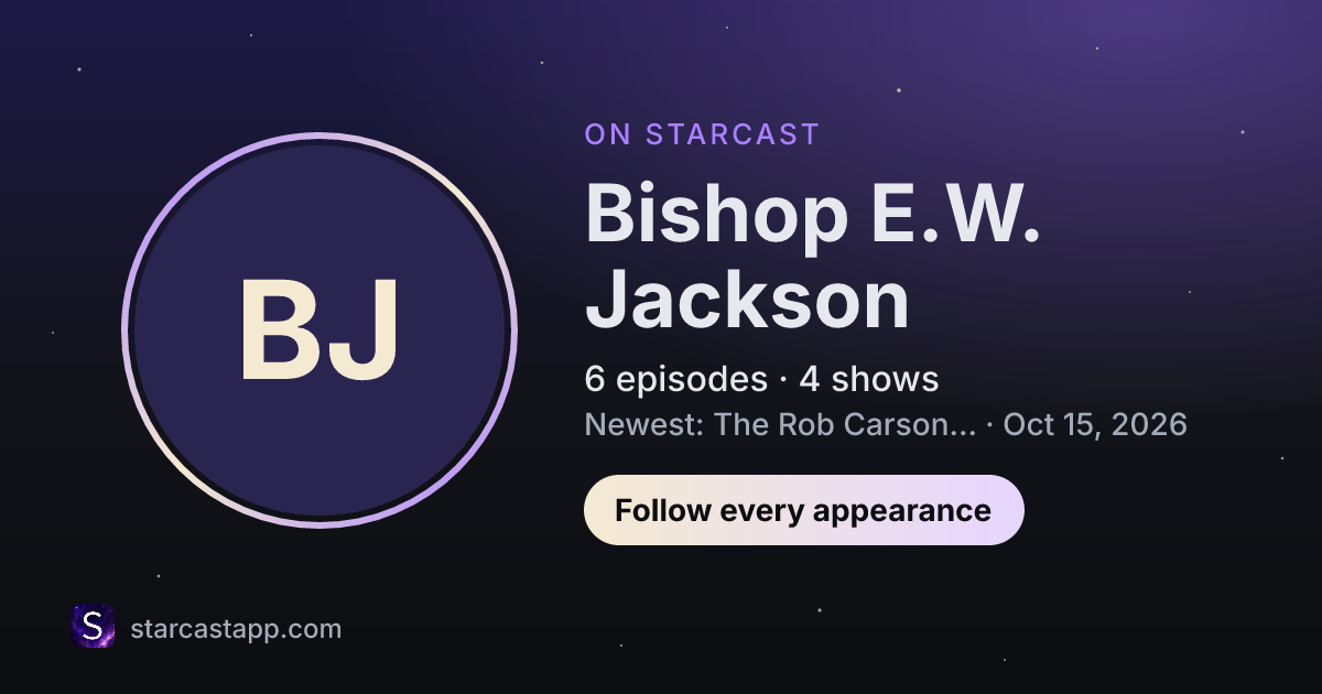 The preview card for Bishop E.W. Jackson
