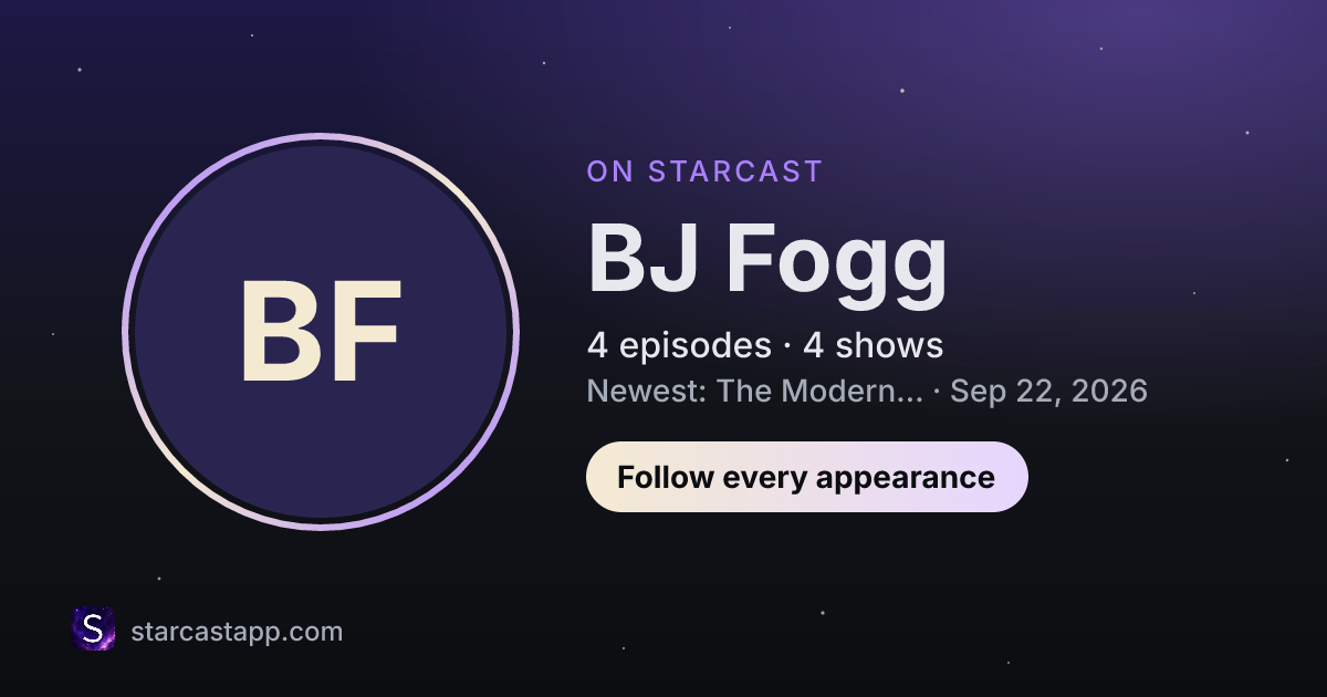 The preview card for BJ Fogg