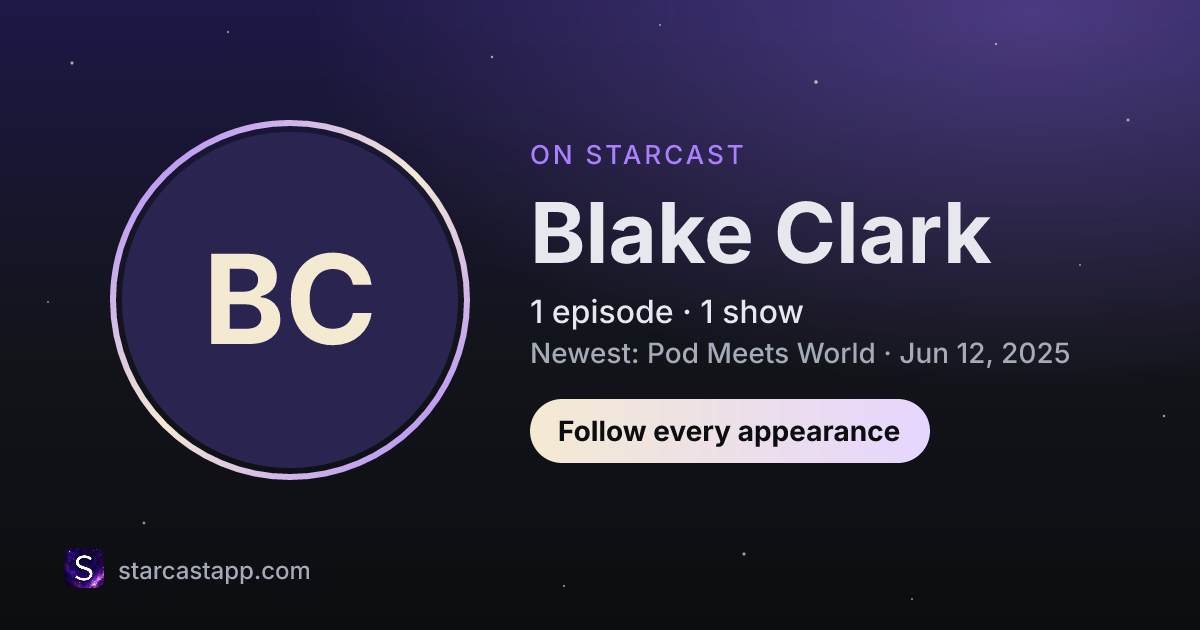 The preview card for Blake Clark