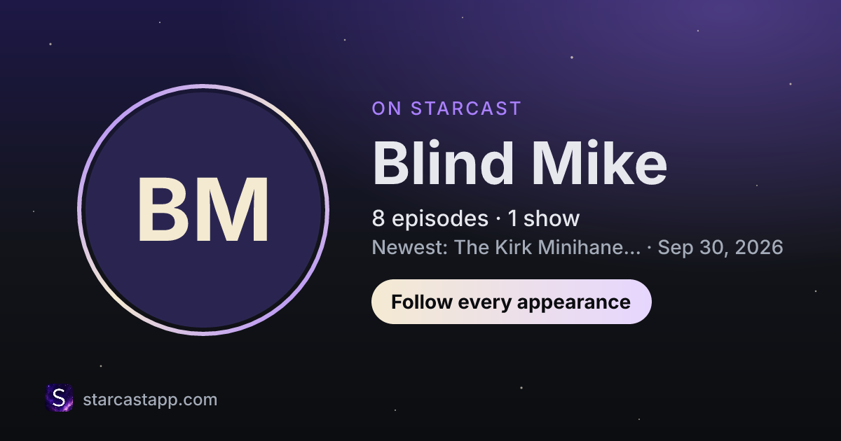 The preview card for Blind Mike
