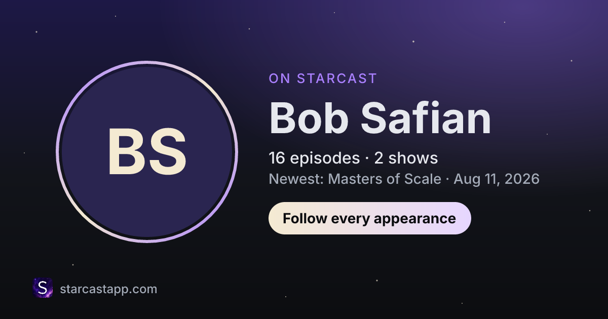 The preview card for Bob Safian