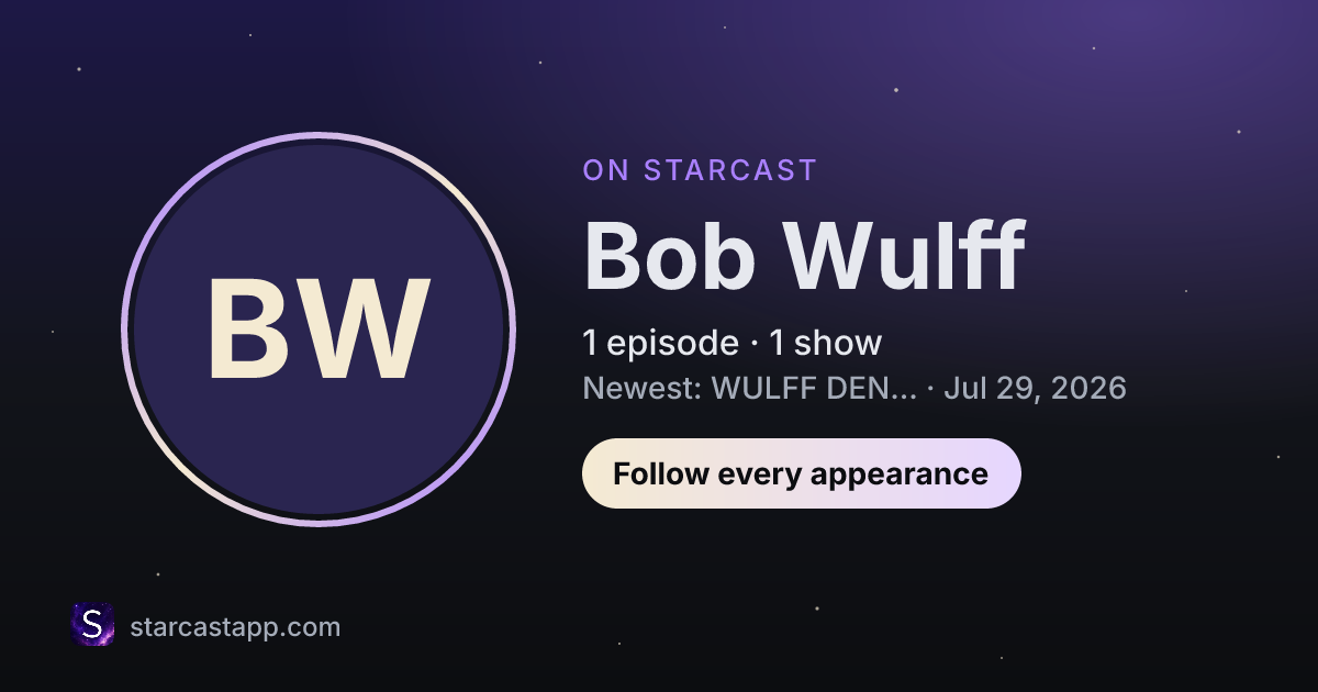 The preview card for Bob Wulff
