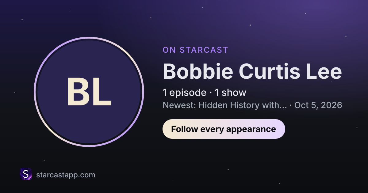 The preview card for Bobbie Curtis Lee