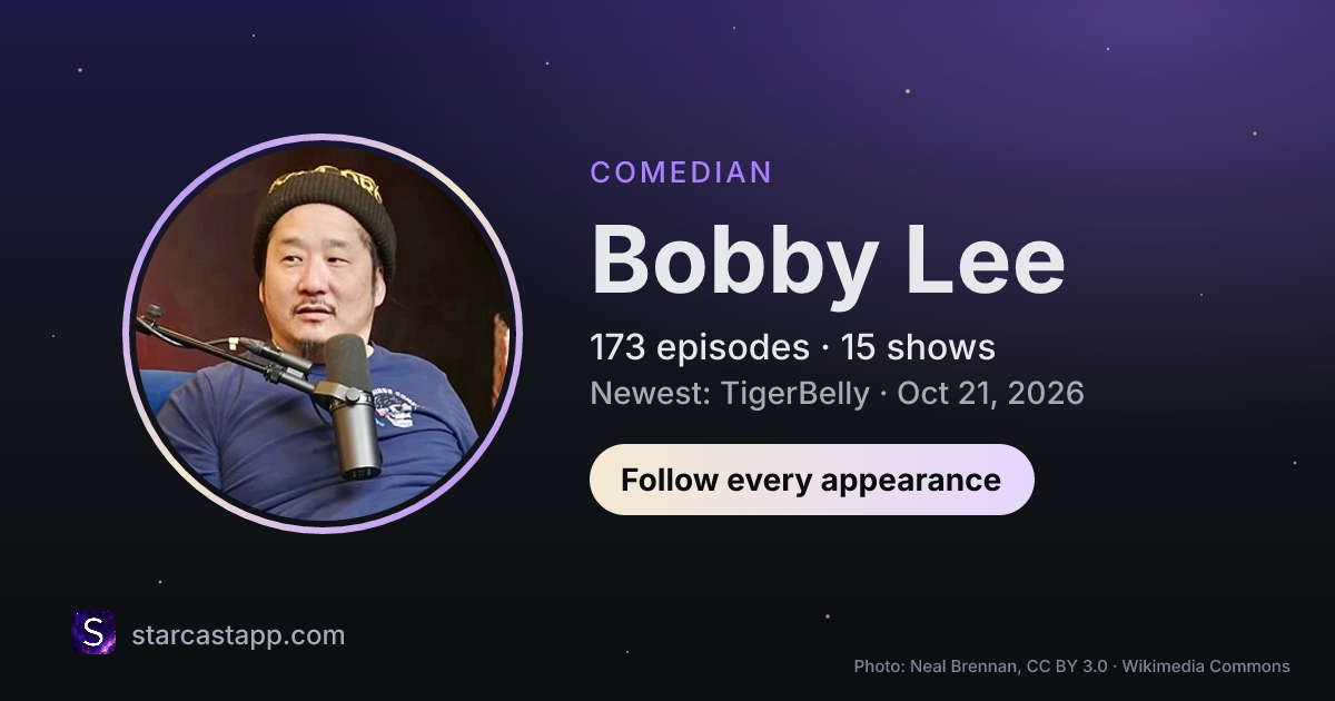 The preview card for Bobby Lee