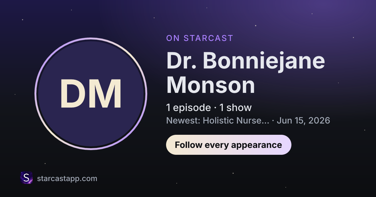 The preview card for Dr. Bonniejane Monson