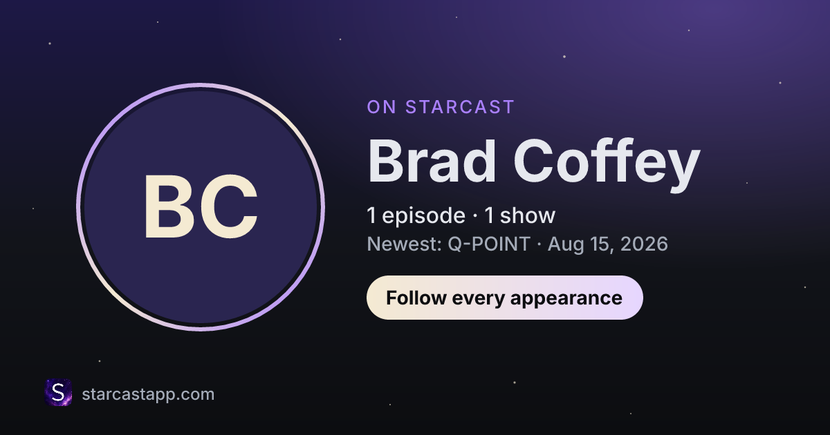 The preview card for Brad Coffey