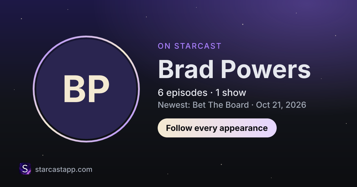 The preview card for Brad Powers