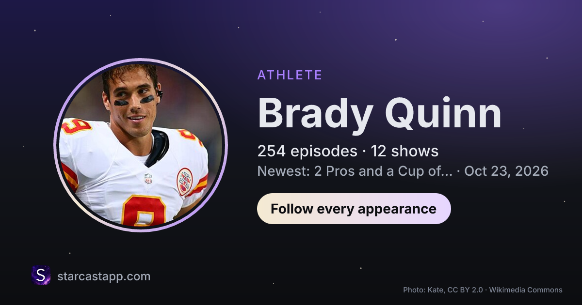 The preview card for Brady Quinn