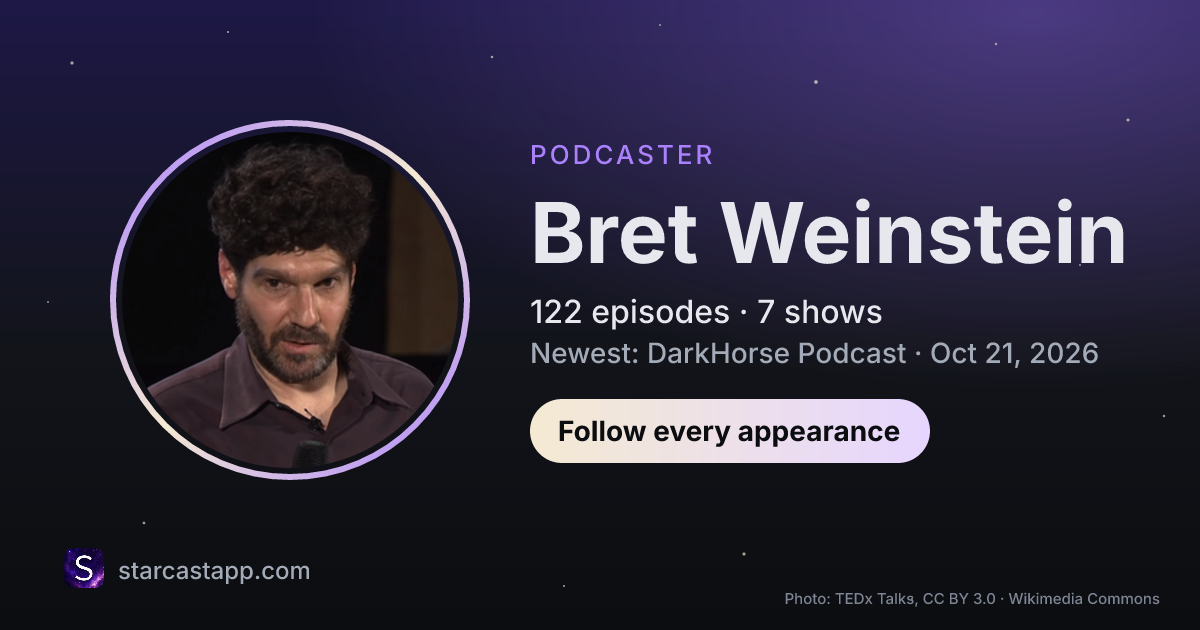 The preview card for Bret Weinstein