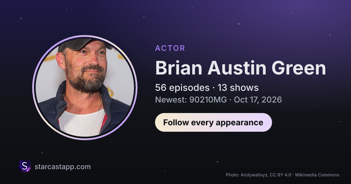 The preview card for Brian Austin Green