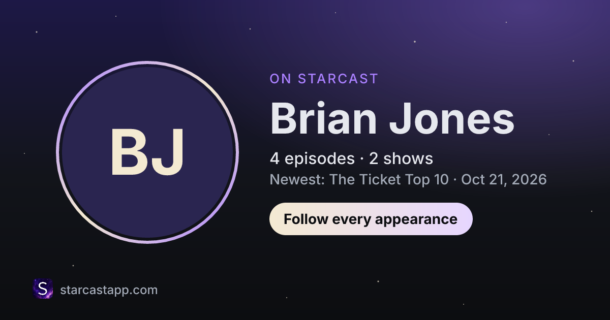 The preview card for Brian Jones