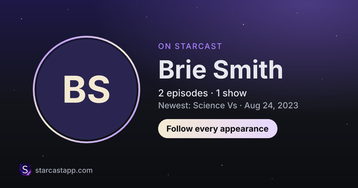 The preview card for Brie Smith