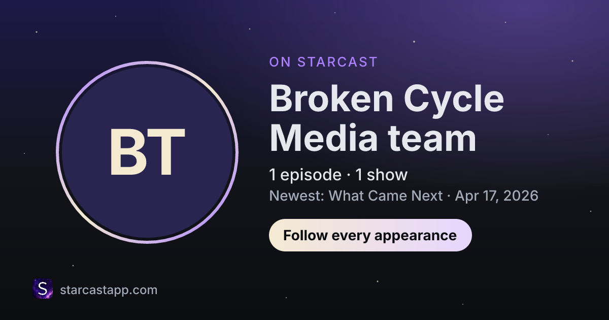 The preview card for Broken Cycle Media team