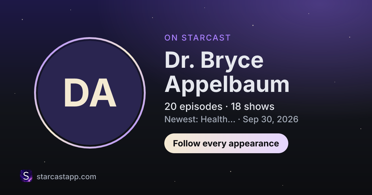 The preview card for Dr. Bryce Appelbaum