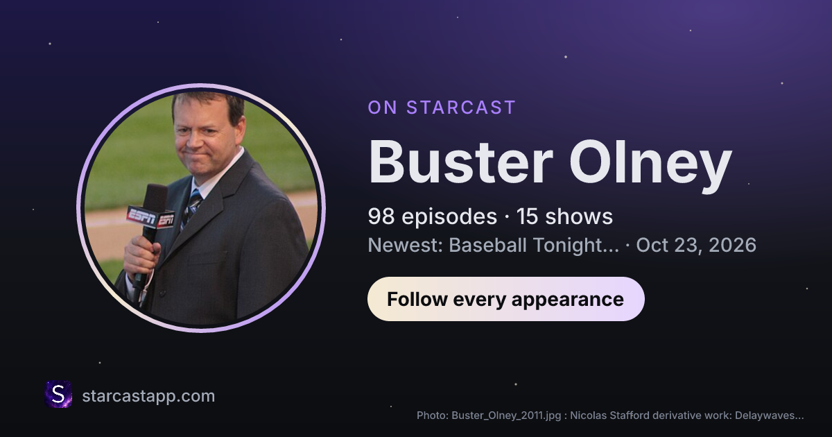 The preview card for Buster Olney