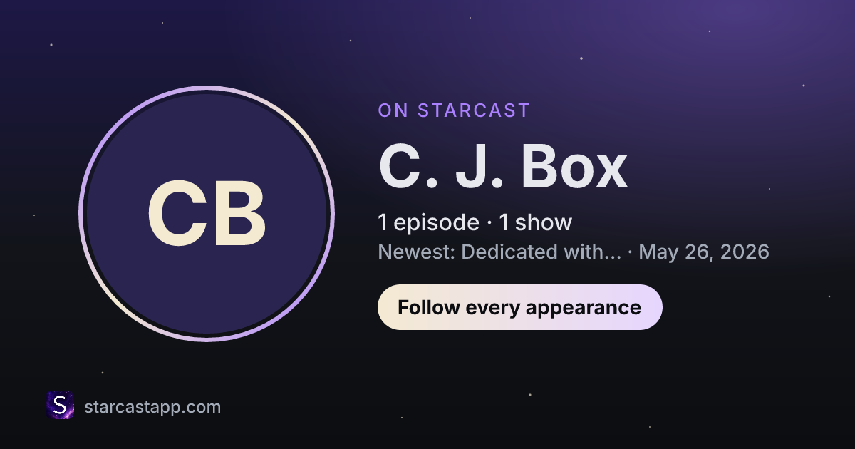 The preview card for C. J. Box