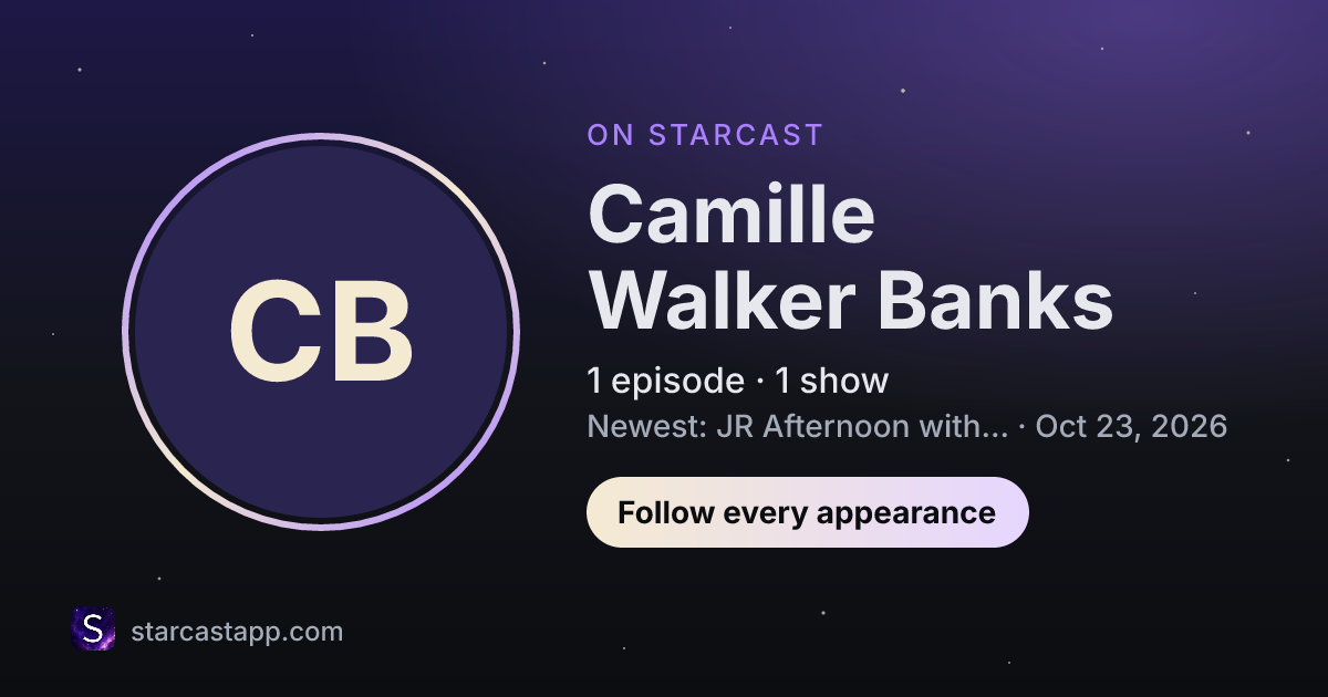 The preview card for Camille Walker Banks