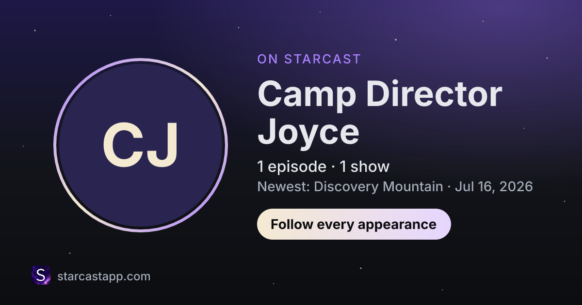 The preview card for Camp Director Joyce