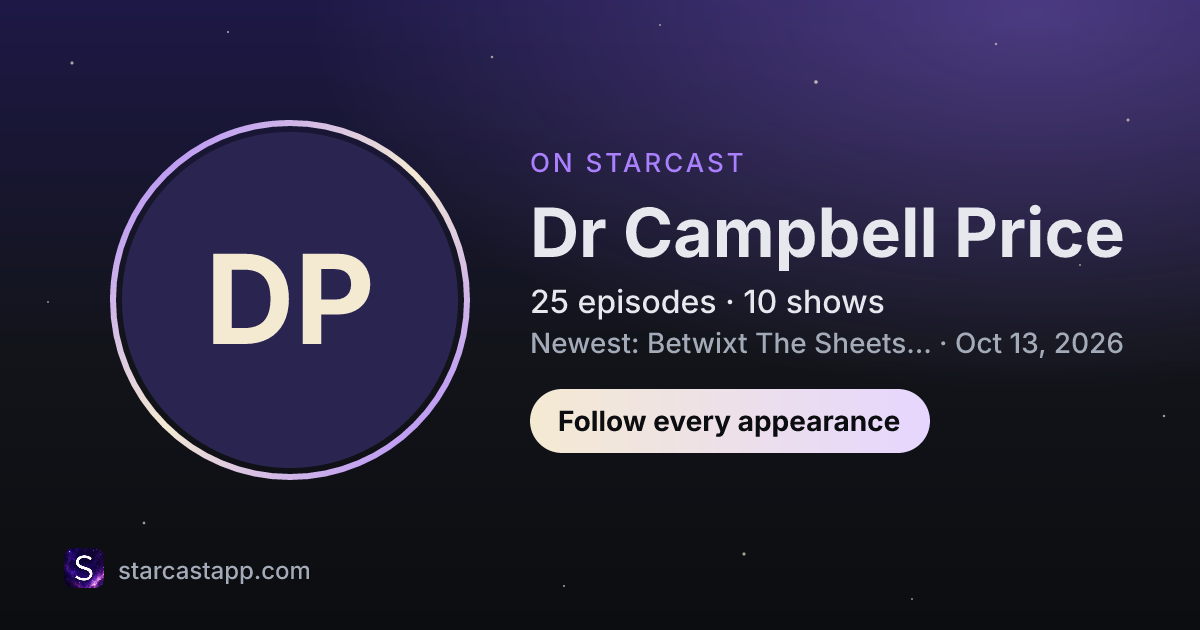 The preview card for Dr Campbell Price