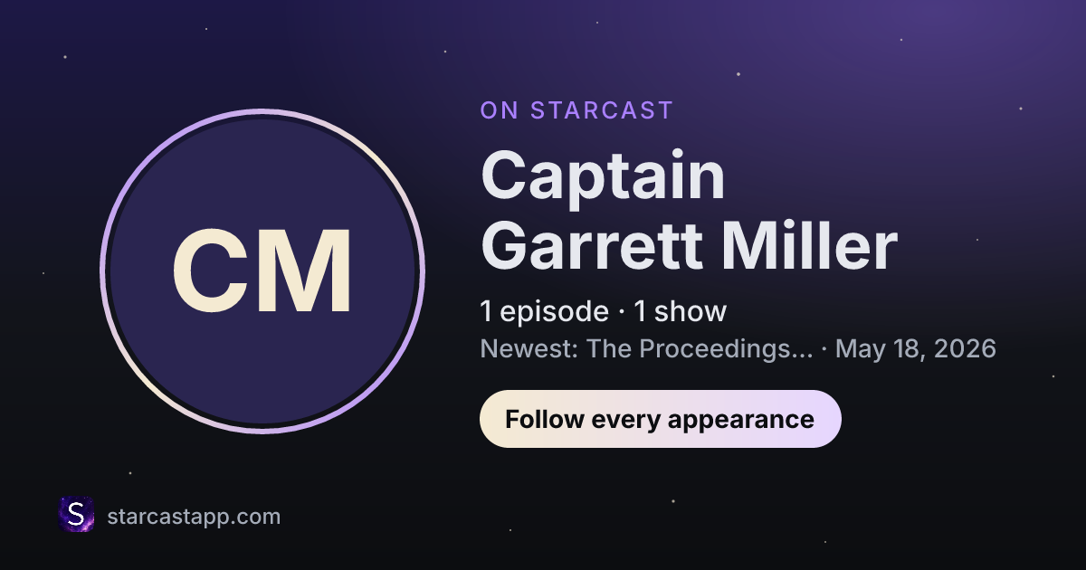 The preview card for Captain Garrett Miller