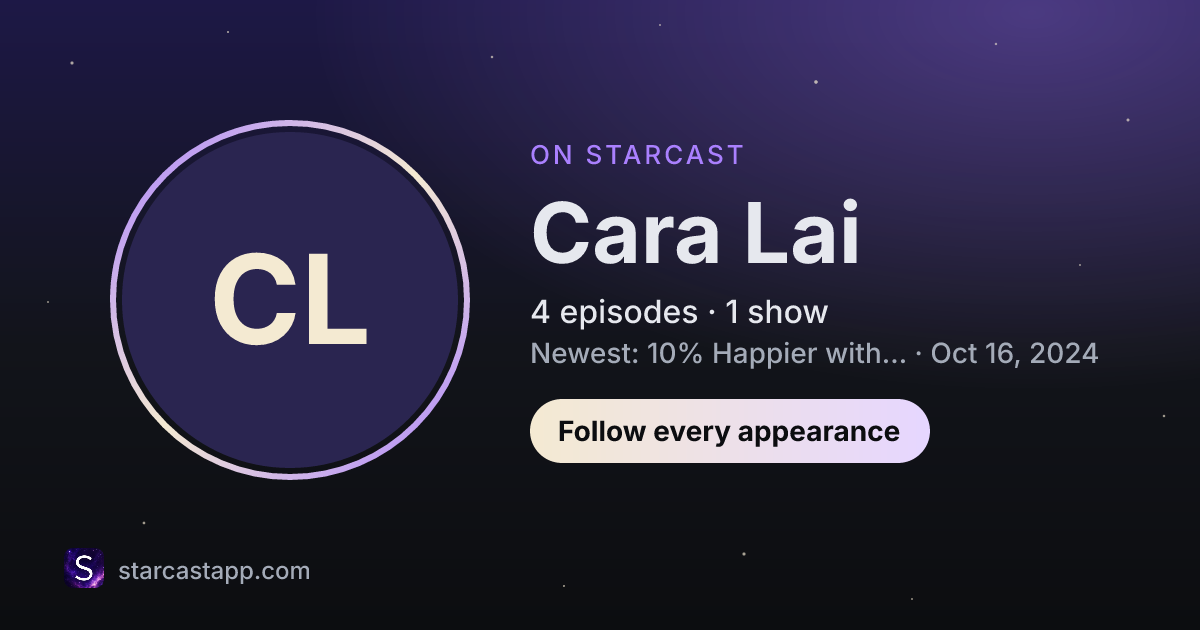 The preview card for Cara Lai