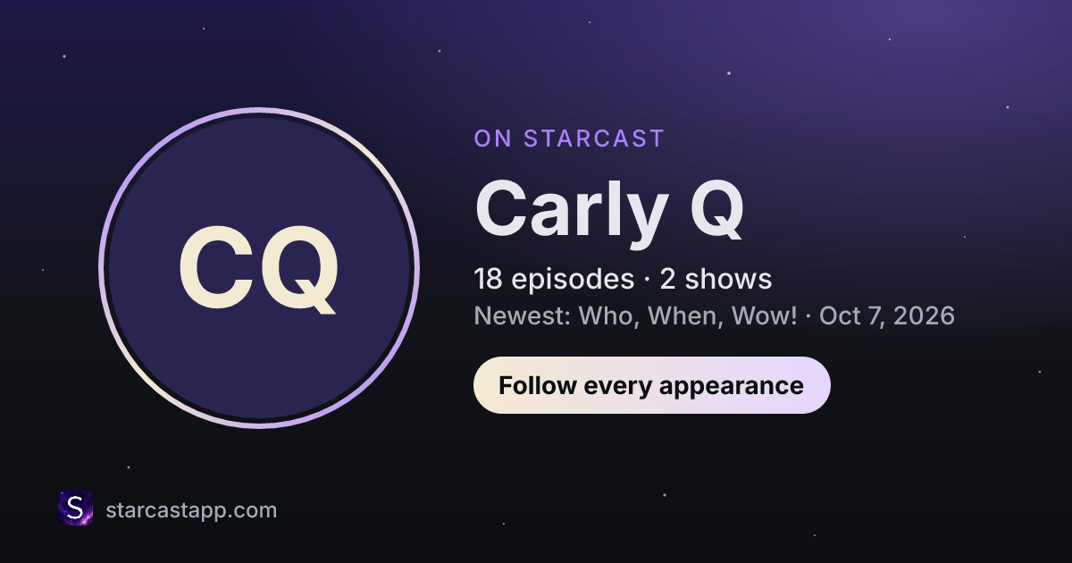The preview card for Carly Q