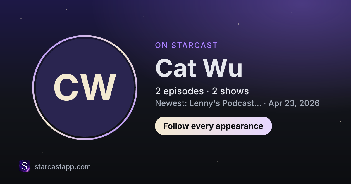 The preview card for Cat Wu