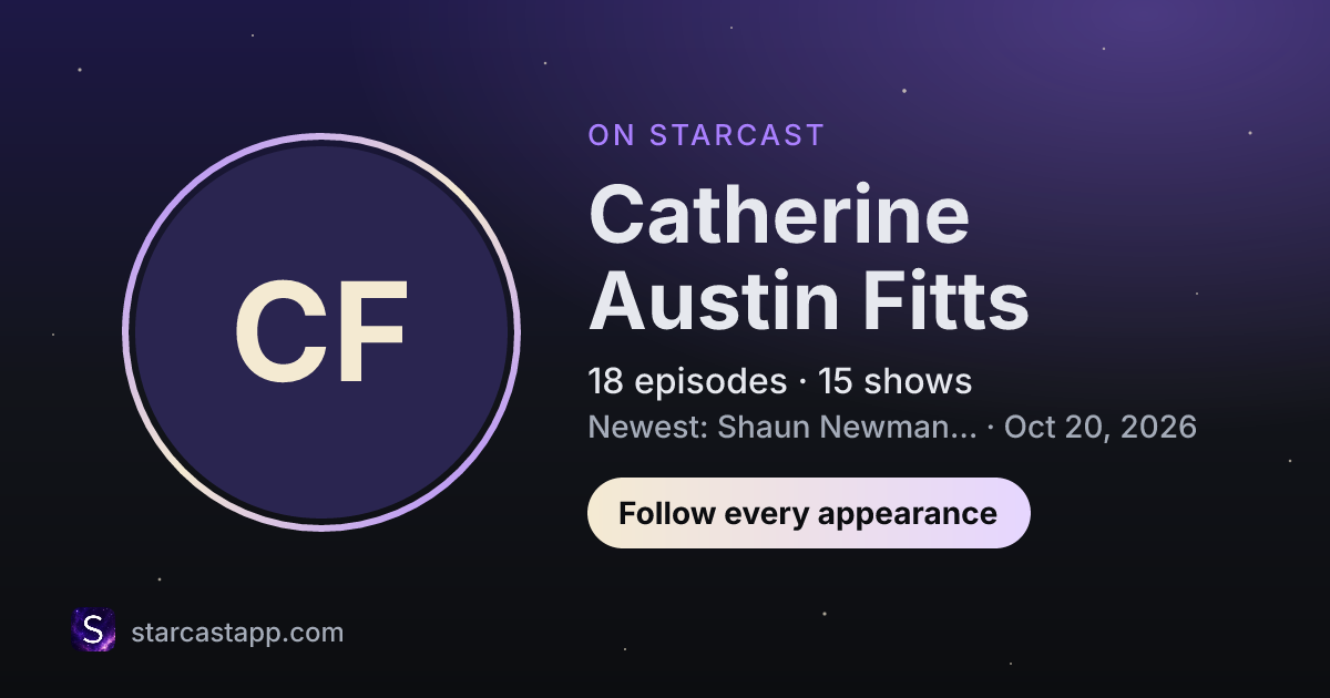 The preview card for Catherine Austin Fitts