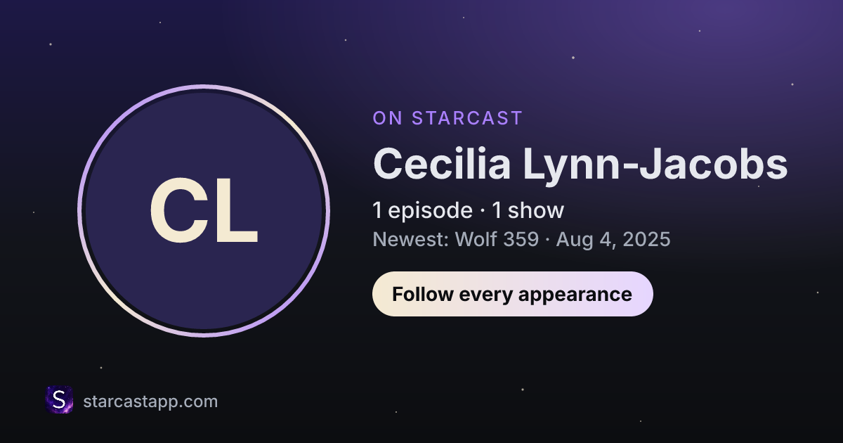 The preview card for Cecilia Lynn-Jacobs
