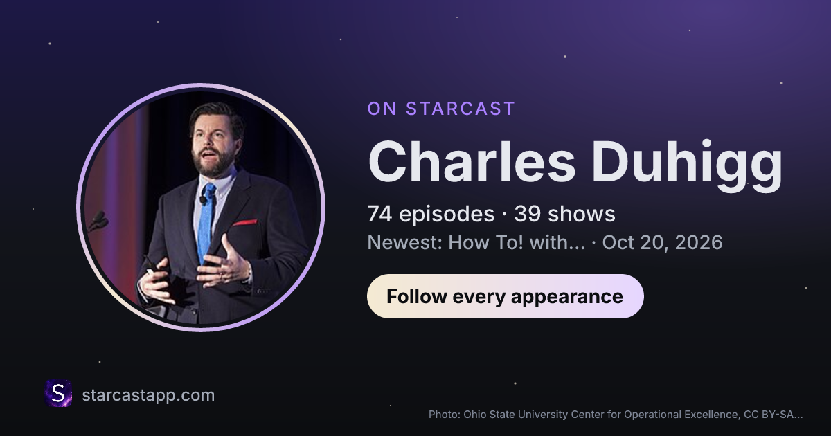 The preview card for Charles Duhigg