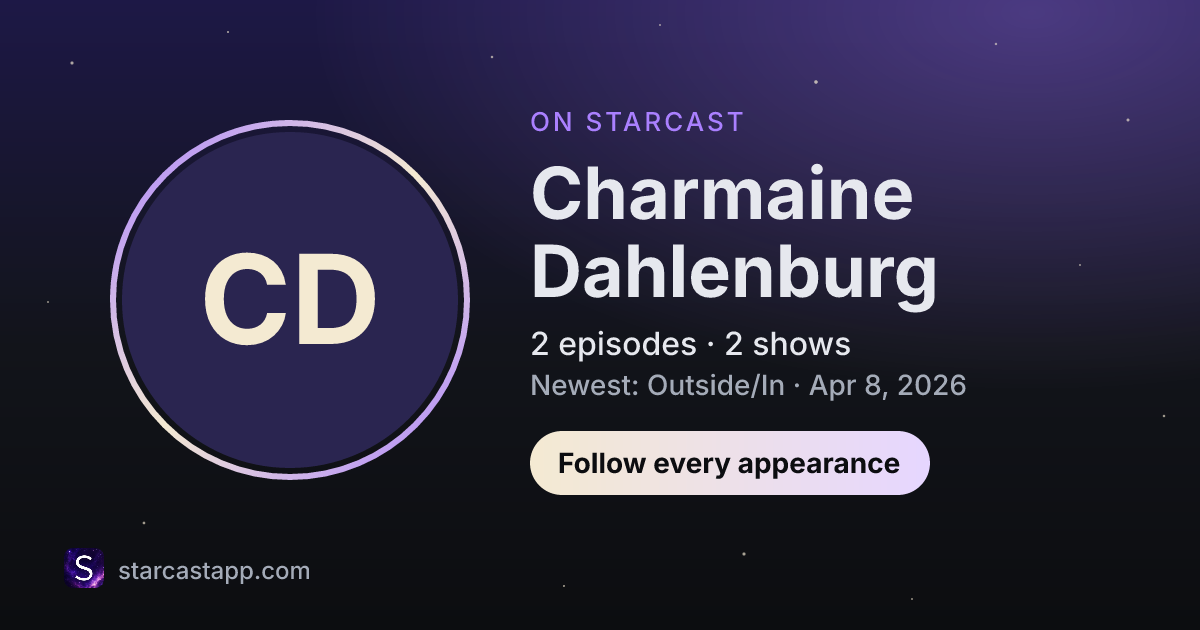 The preview card for Charmaine Dahlenburg