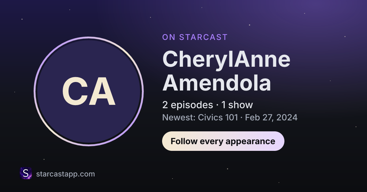 The preview card for CherylAnne Amendola