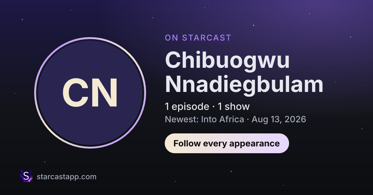 The preview card for Chibuogwu Nnadiegbulam