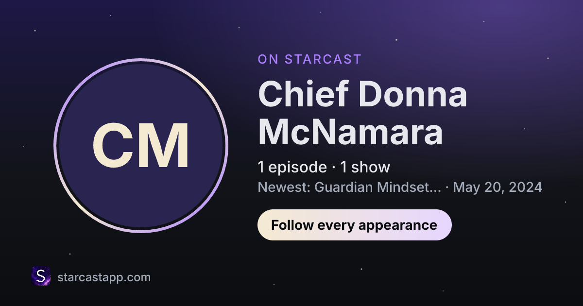 The preview card for Chief Donna McNamara