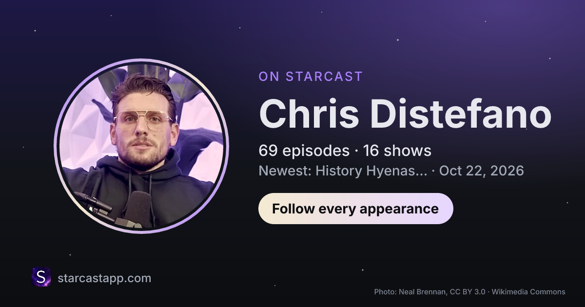 The preview card for Chris Distefano