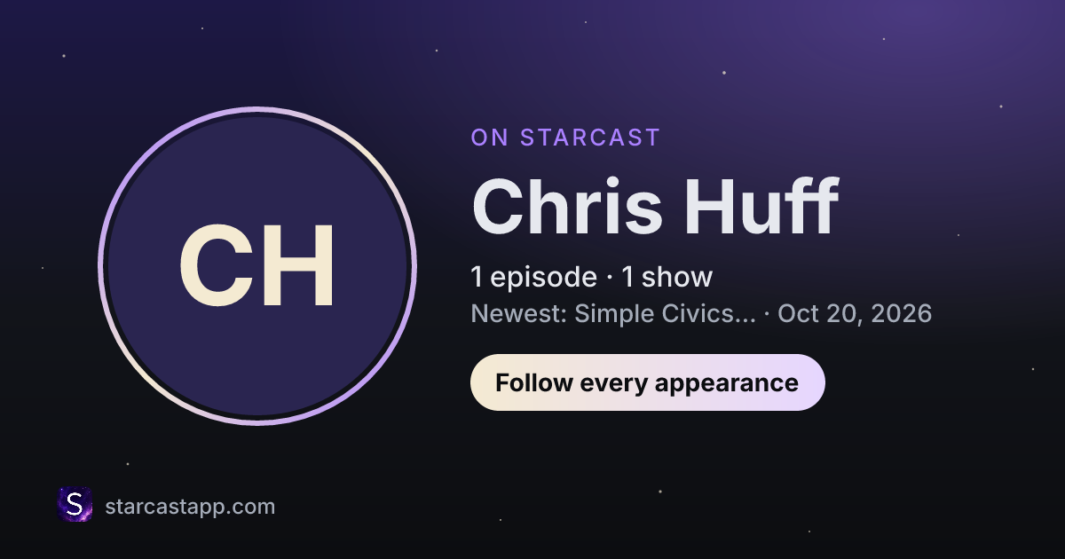 The preview card for Chris Huff