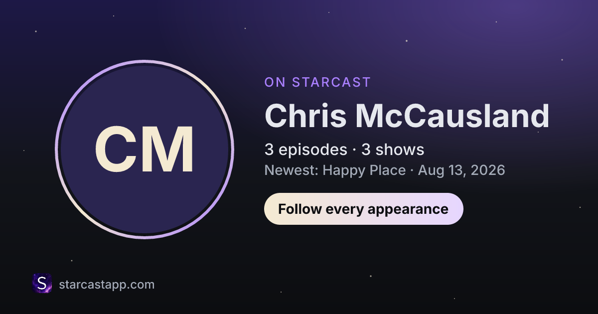 The preview card for Chris McCausland